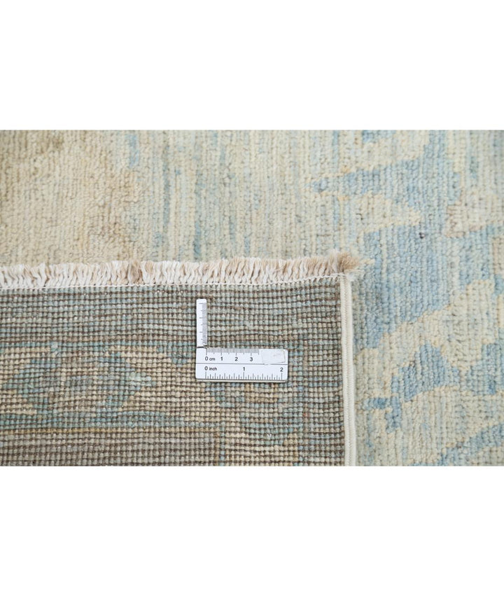 Hand Knotted Oushak Wool Rug 9' 0" x 11' 9" - No. AT85158