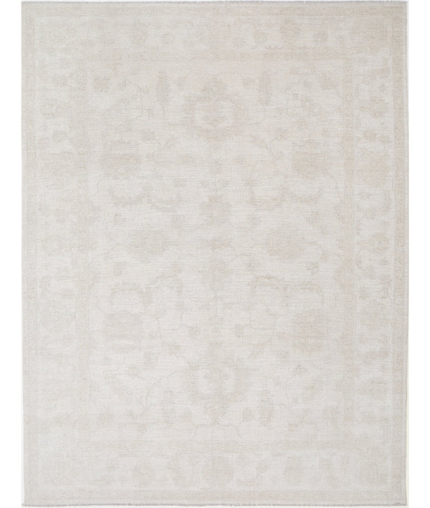 Hand Knotted Oushak Wool Rug 8' 9" x 11' 8" - No. AT19840