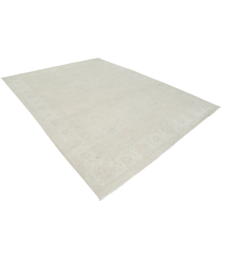 Hand Knotted Oushak Wool Rug 8' 10" x 11' 8" - No. AT67135