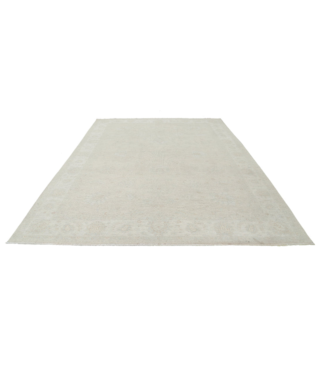 Hand Knotted Oushak Wool Rug 8' 10" x 11' 8" - No. AT67135