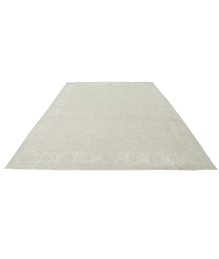 Hand Knotted Oushak Wool Rug 8' 10" x 11' 8" - No. AT67135