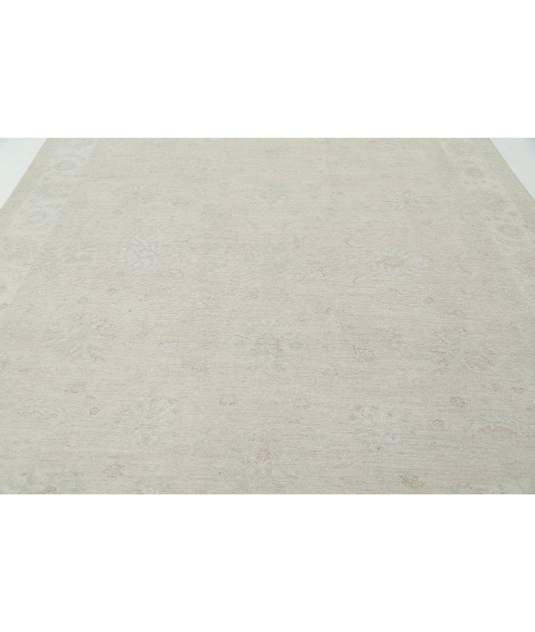 Hand Knotted Oushak Wool Rug 8' 10" x 11' 8" - No. AT67135