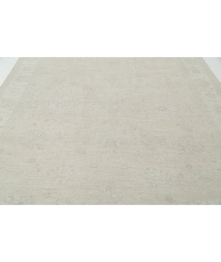 Hand Knotted Oushak Wool Rug 8' 10" x 11' 8" - No. AT67135