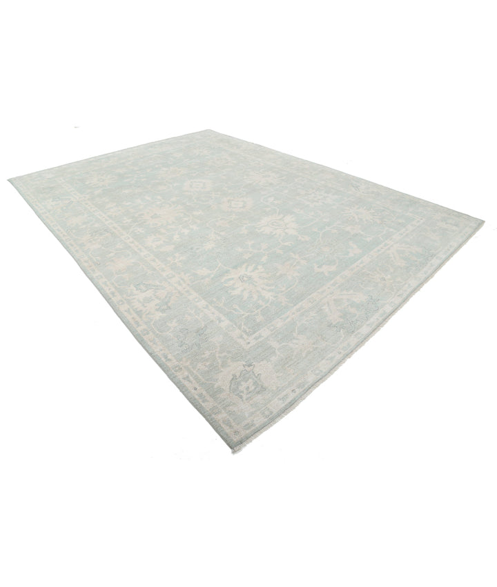 Hand Knotted Oushak Wool Rug 9' 5" x 13' 2" - No. AT18239