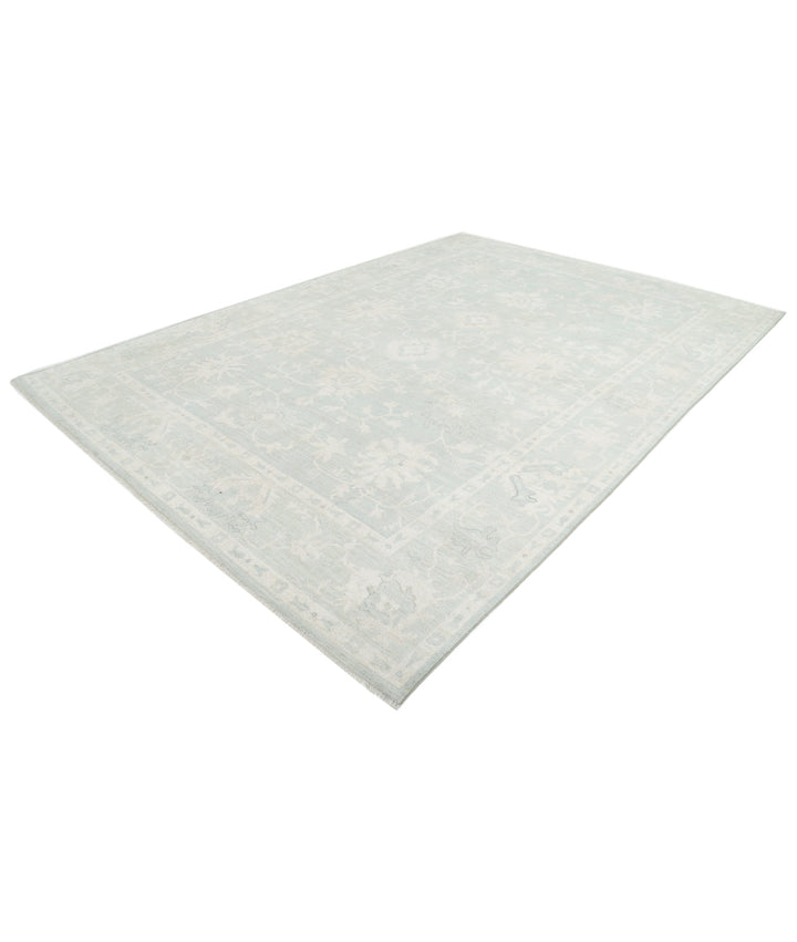 Hand Knotted Oushak Wool Rug 9' 5" x 13' 2" - No. AT18239