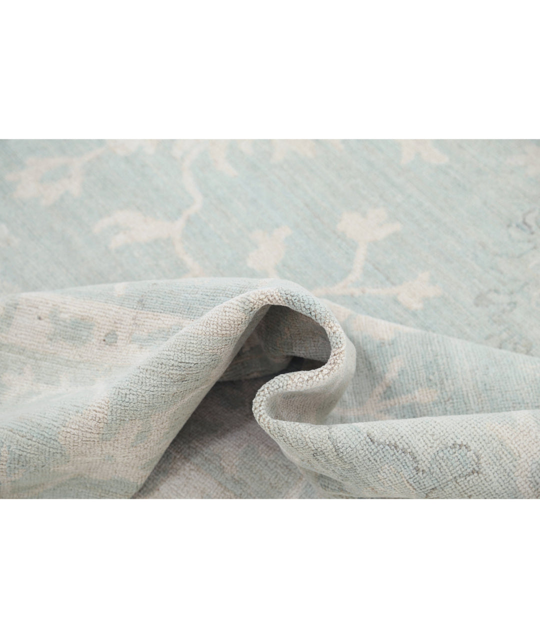 Hand Knotted Oushak Wool Rug 9' 5" x 13' 2" - No. AT18239