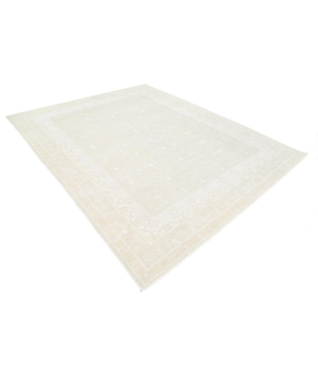 Hand Knotted Oushak Wool Rug 8' 2" x 10' 4" - No. AT45042