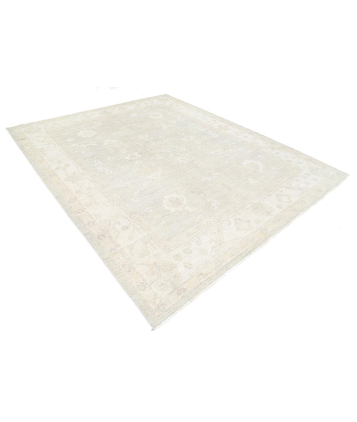 Hand Knotted Oushak Wool Rug 8' 5" x 10' 3" - No. AT71802