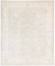 Hand Knotted Oushak Wool Rug 8' 5" x 10' 3" - No. AT71802