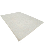 Hand Knotted Oushak Wool Rug 9' 1" x 11' 11" - No. AT28621