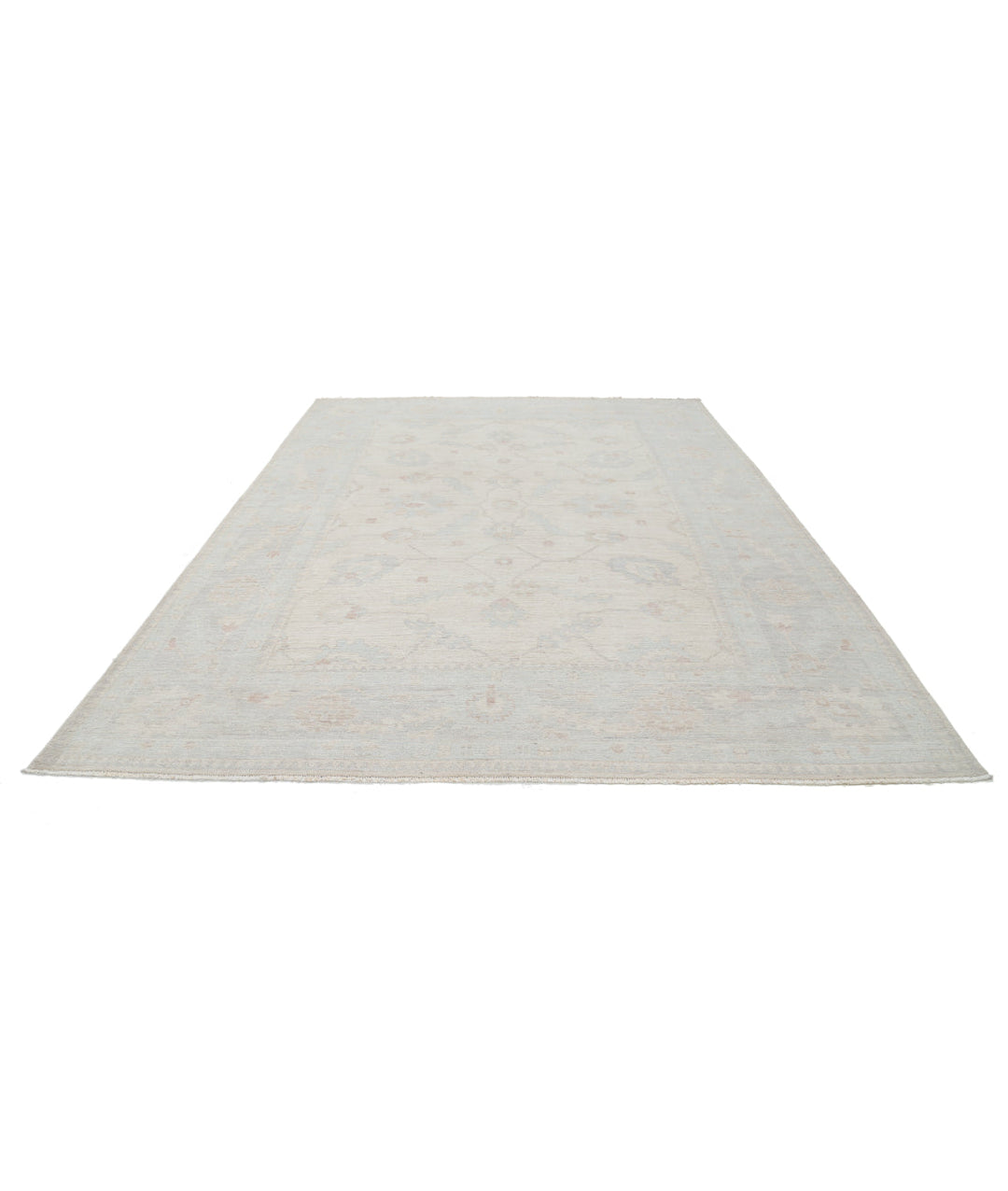 Hand Knotted Oushak Wool Rug 9' 1" x 11' 11" - No. AT28621