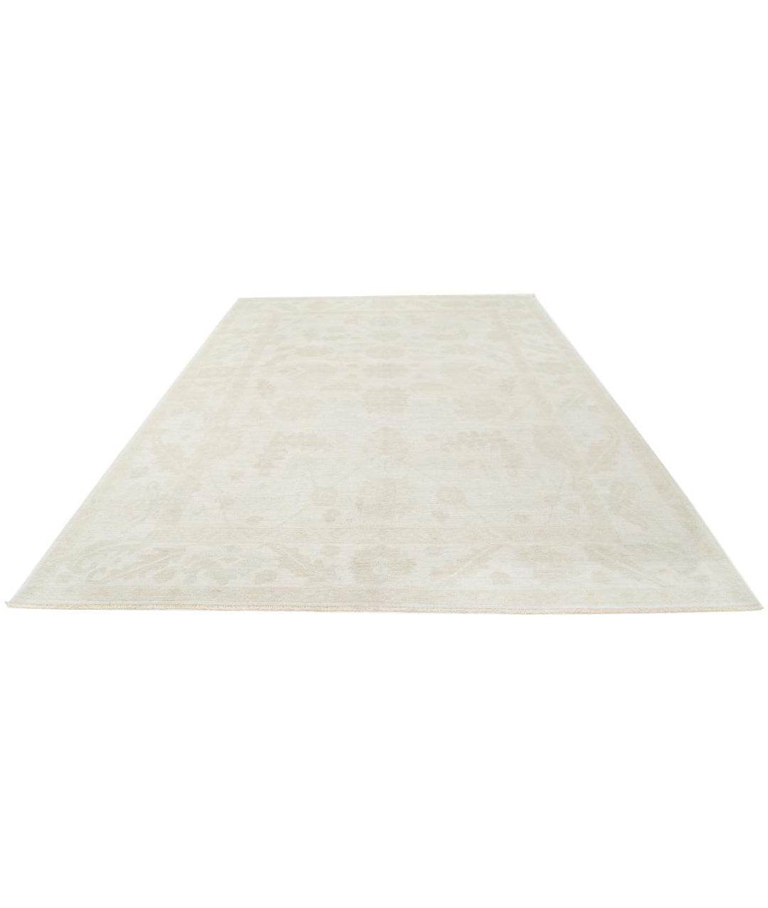 Hand Knotted Oushak Wool Rug 8' 10" x 11' 9" - No. AT63466