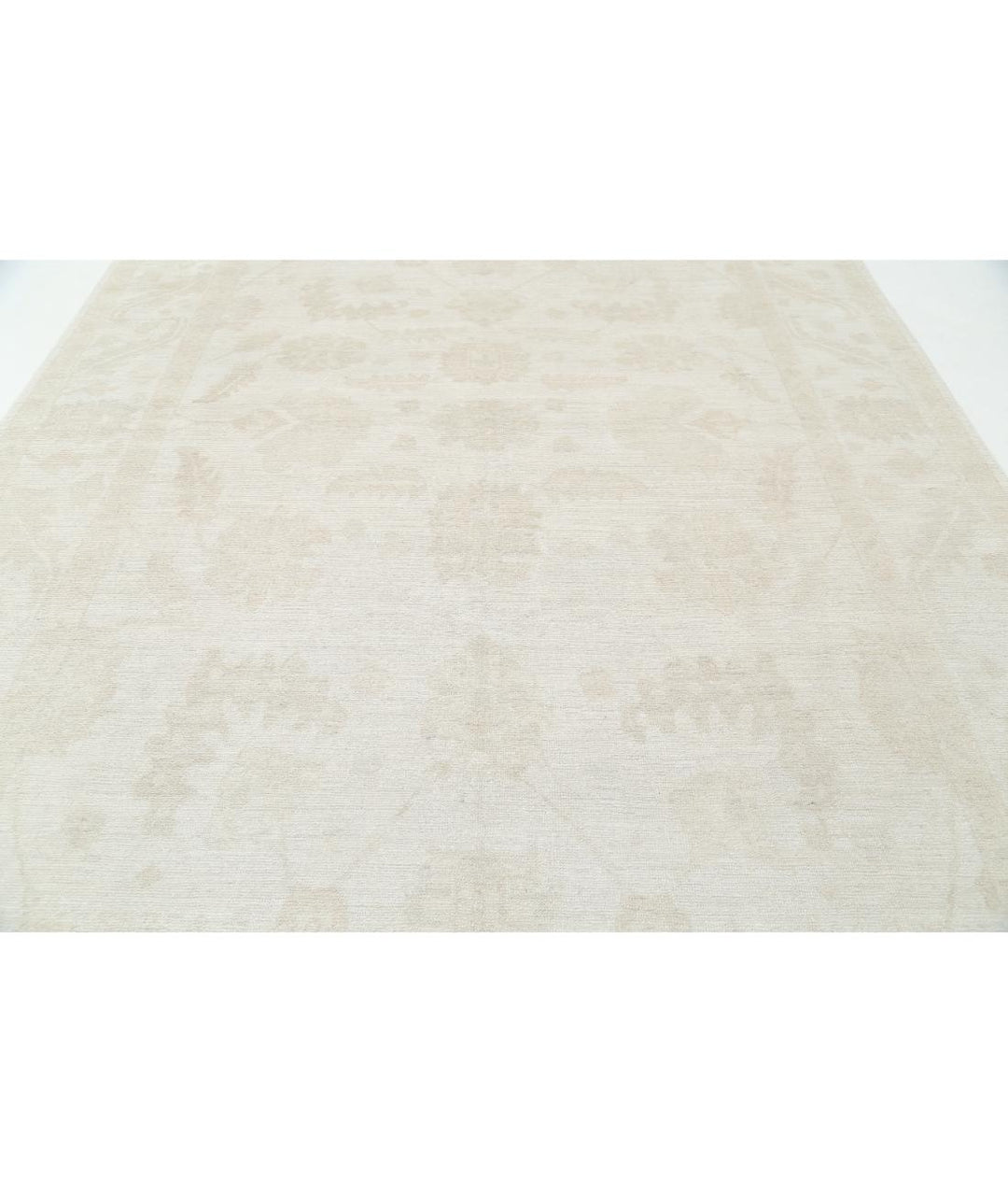 Hand Knotted Oushak Wool Rug 8' 10" x 11' 9" - No. AT63466