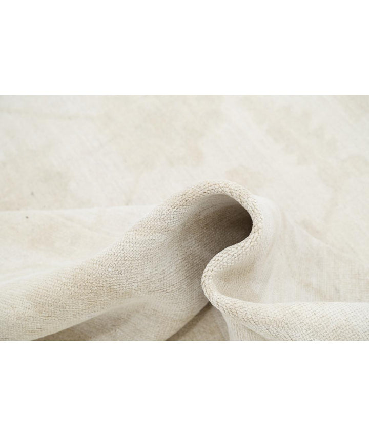 Hand Knotted Oushak Wool Rug 8' 10" x 11' 9" - No. AT63466