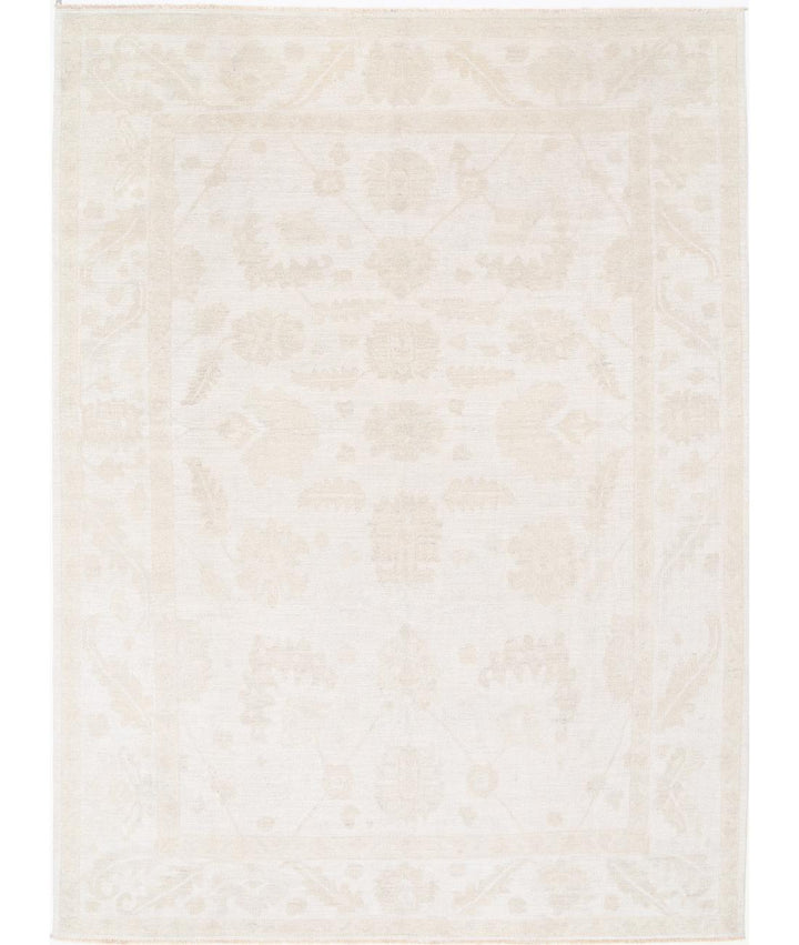 Hand Knotted Oushak Wool Rug 8' 10" x 11' 9" - No. AT63466