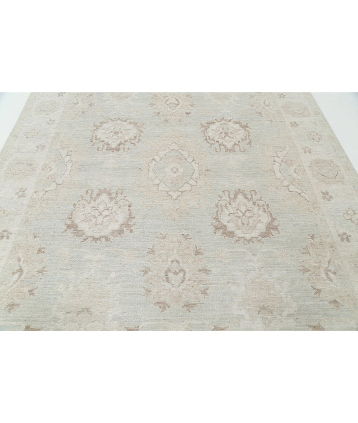 Hand Knotted Oushak Wool Rug 7' 10" x 10' 0" - No. AT15341