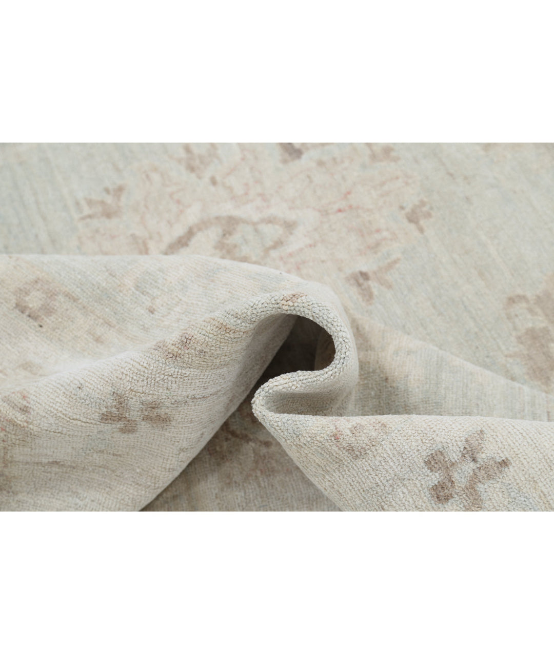 Hand Knotted Oushak Wool Rug 7' 10" x 10' 0" - No. AT15341