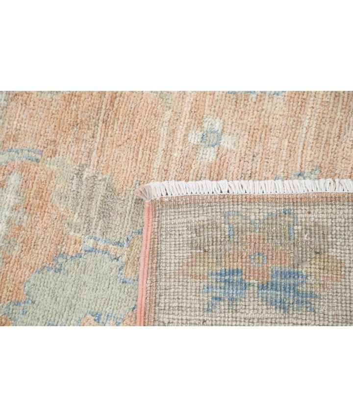 Hand Knotted Oushak Wool Rug 3' 2" x 11' 10" - No. AT91688