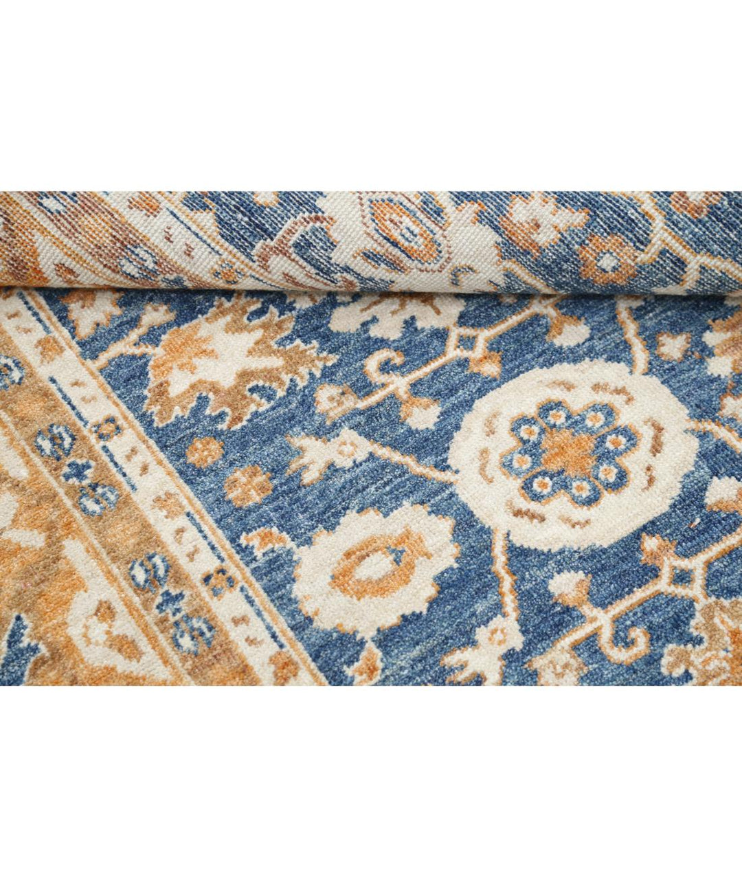 Hand Knotted Oushak Wool Rug 8' 1" x 10' 3" - No. AT57479