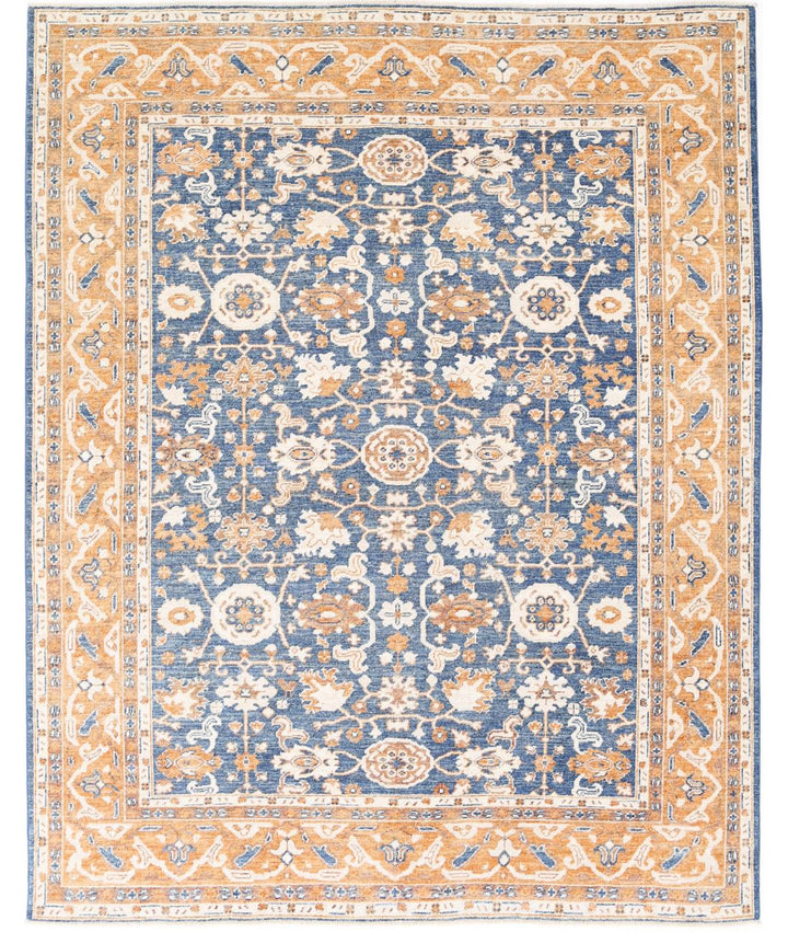 Hand Knotted Oushak Wool Rug 8' 1" x 10' 3" - No. AT57479