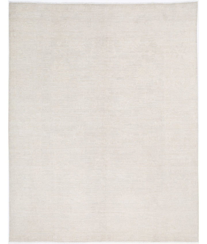 Hand Knotted Oushak Wool Rug 8' 0" x 10' 2" - No. AT25344