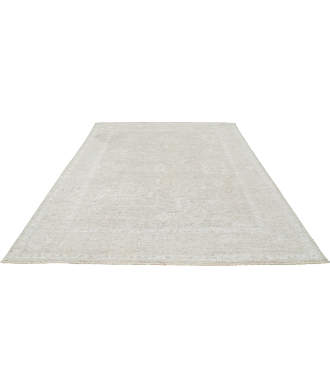 Hand Knotted Oushak Wool Rug 8' 0" x 10' 1" - No. AT97237