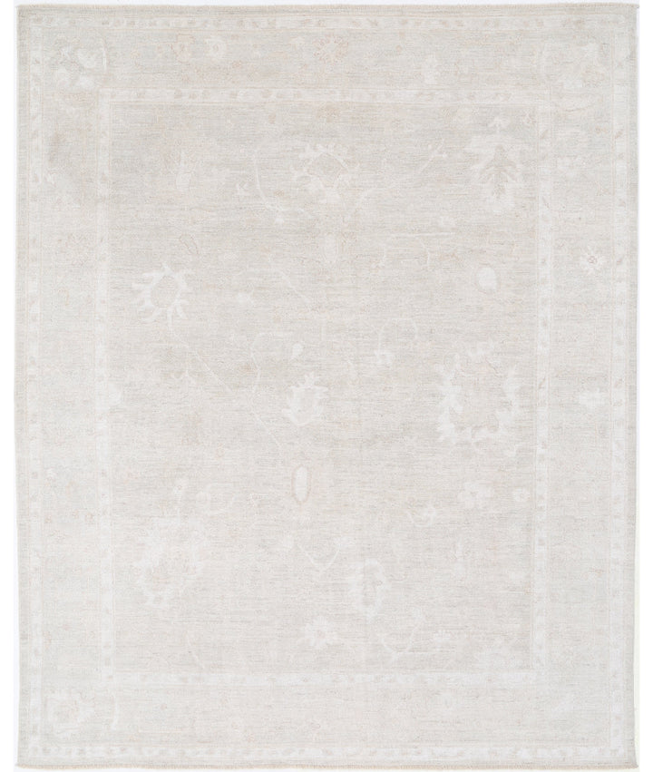 Hand Knotted Oushak Wool Rug 8' 0" x 10' 1" - No. AT97237