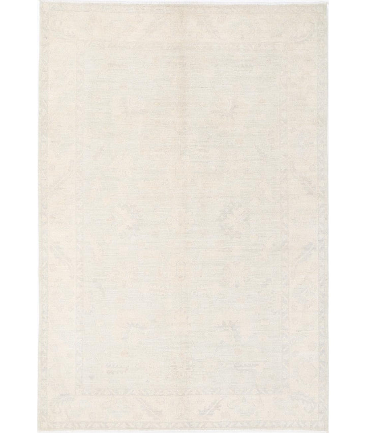 Hand Knotted Oushak Wool Rug 6' 5" x 9' 6" - No. AT45826