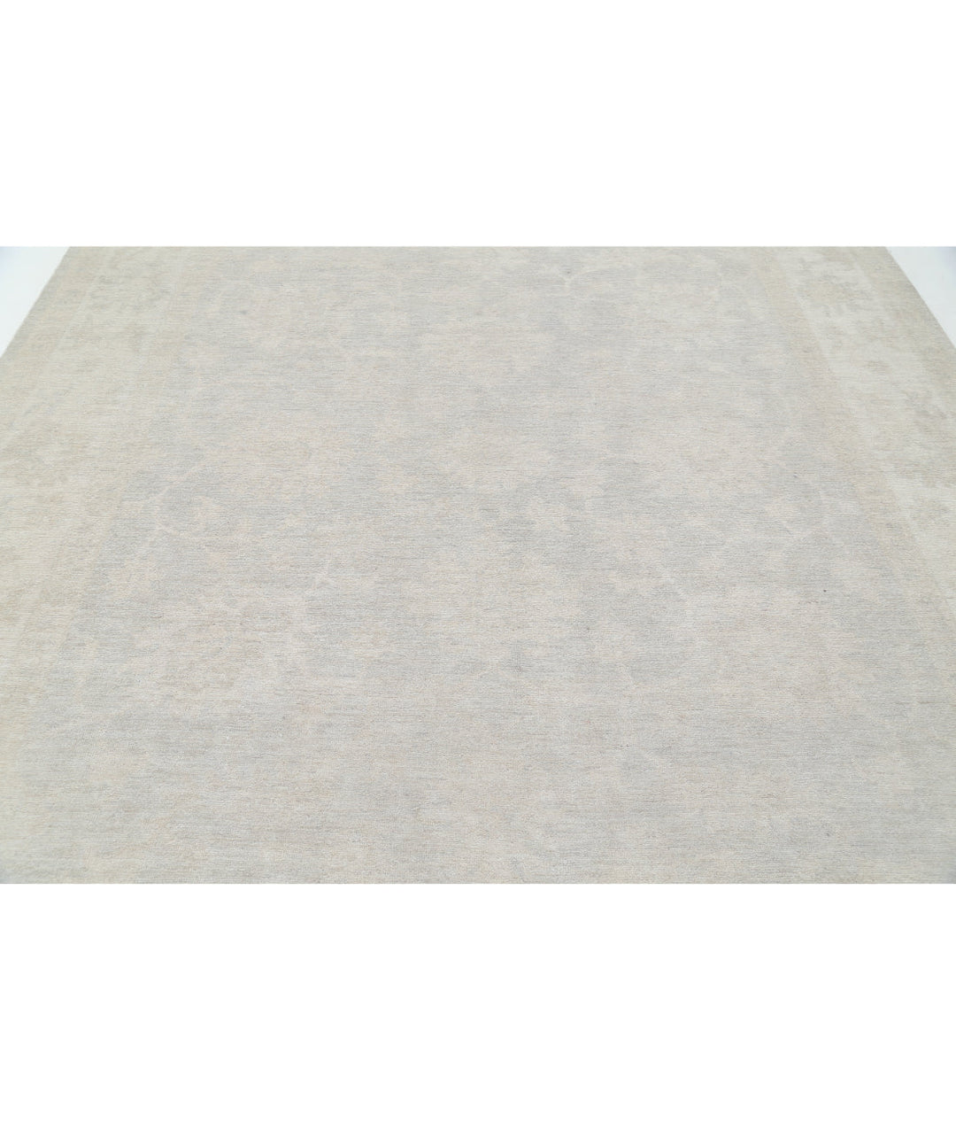 Hand Knotted Oushak Wool Rug 9' 0" x 10' 11" - No. AT42127