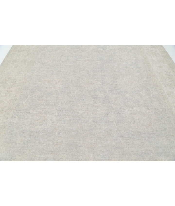 Hand Knotted Oushak Wool Rug 9' 0" x 10' 11" - No. AT42127
