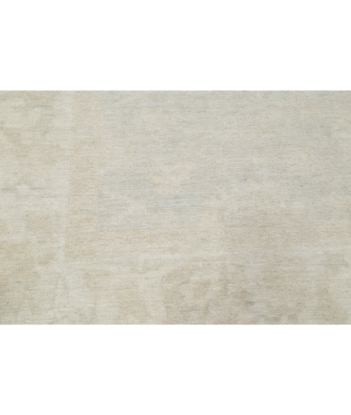 Hand Knotted Oushak Wool Rug 9' 0" x 10' 11" - No. AT42127