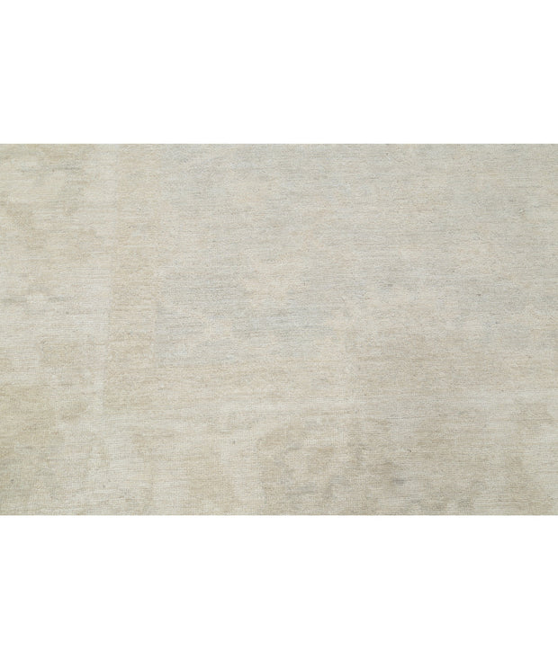 Hand Knotted Oushak Wool Rug 9' 0" x 10' 11" - No. AT42127