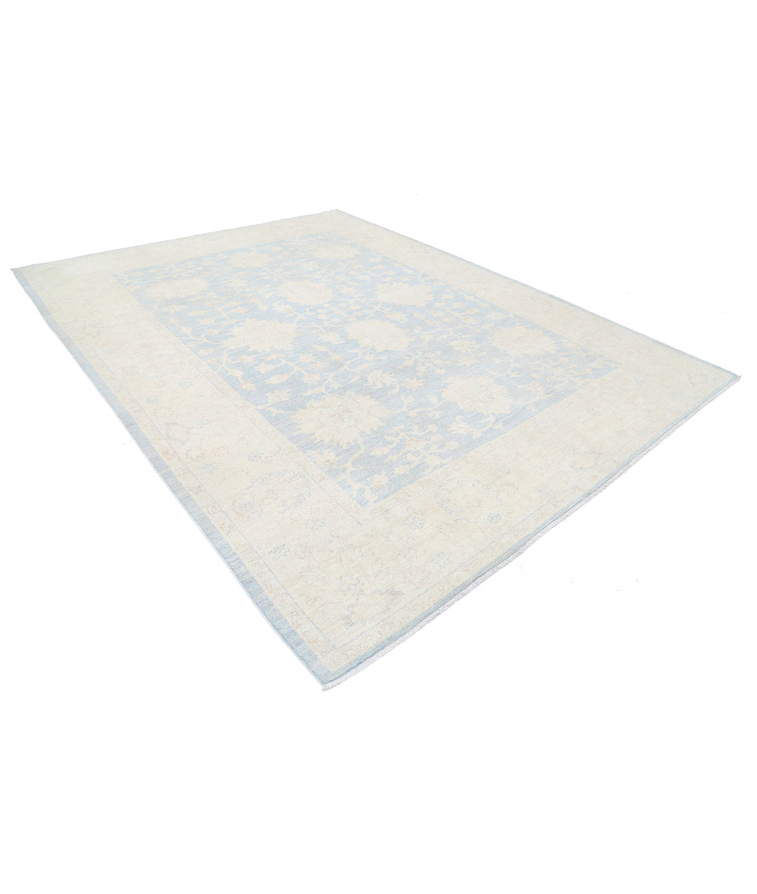 Hand Knotted Oushak Wool Rug 8' 9" x 11' 8" - No. AT85391