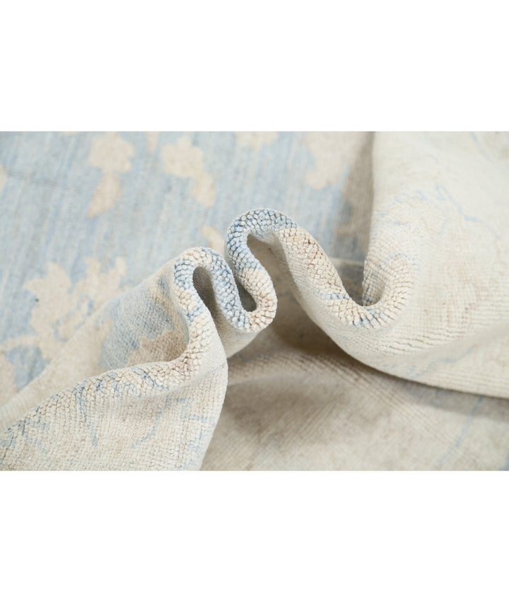 Hand Knotted Oushak Wool Rug 8' 9" x 11' 8" - No. AT85391