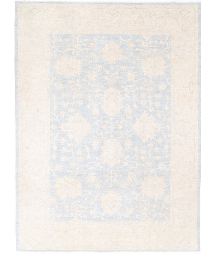 Hand Knotted Oushak Wool Rug 8' 9" x 11' 8" - No. AT85391