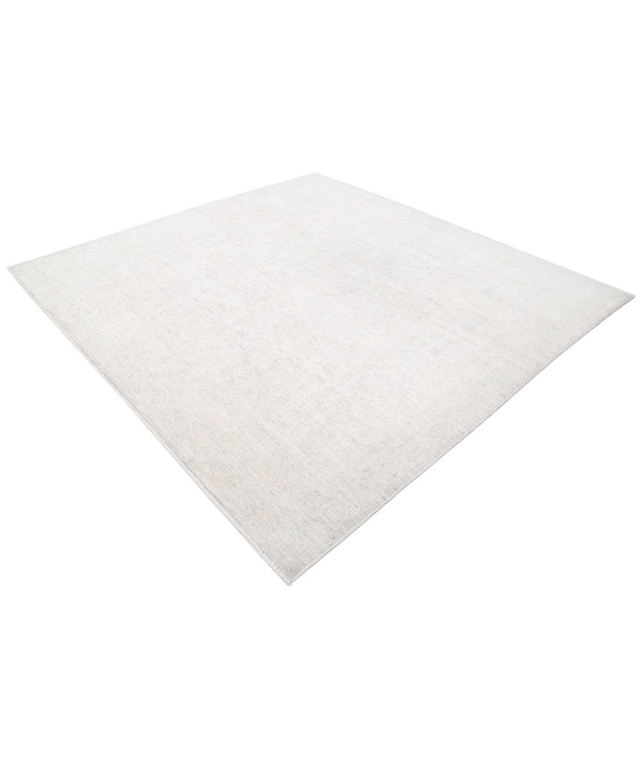 Hand Knotted Oushak Wool Rug 7' 7" x 7' 10" - No. AT95821