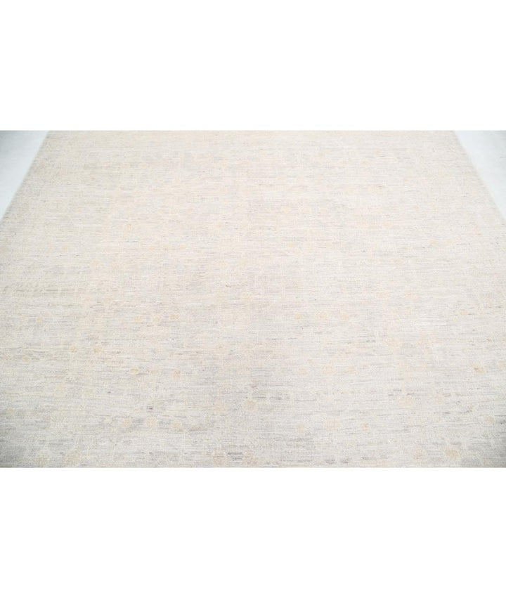 Hand Knotted Oushak Wool Rug 7' 7" x 7' 10" - No. AT95821