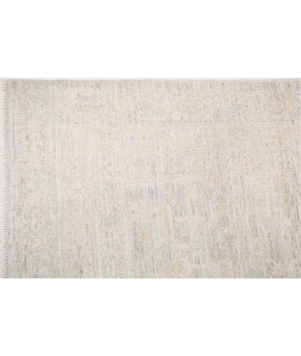 Hand Knotted Oushak Wool Rug 7' 7" x 7' 10" - No. AT95821