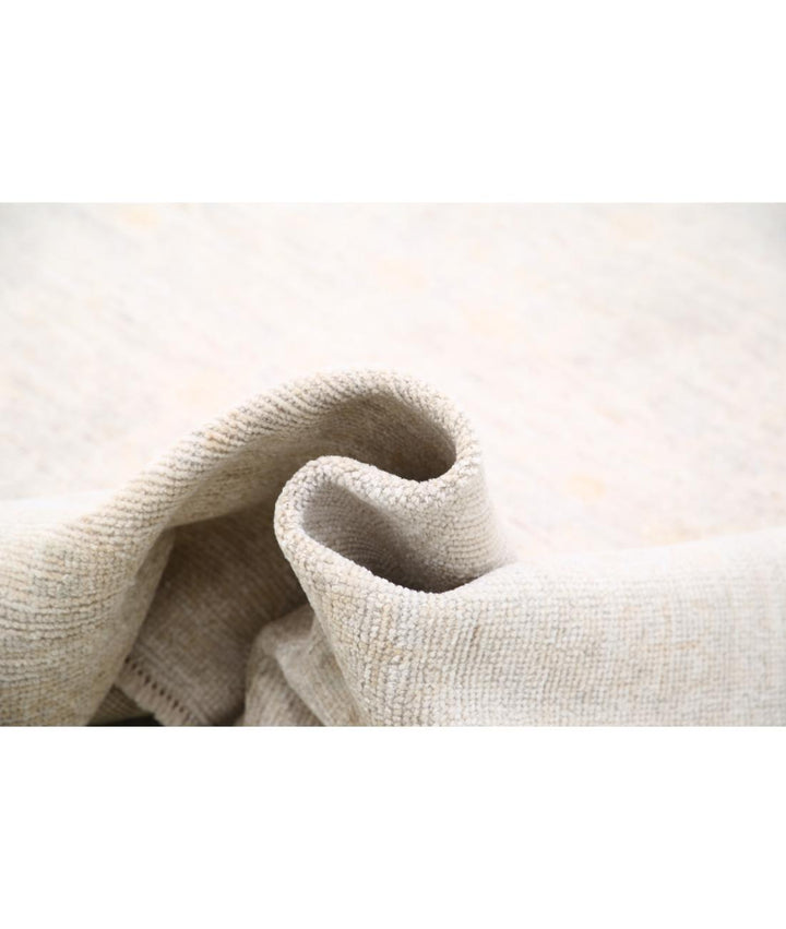 Hand Knotted Oushak Wool Rug 7' 7" x 7' 10" - No. AT95821