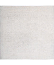 Hand Knotted Oushak Wool Rug 7' 7" x 7' 10" - No. AT95821
