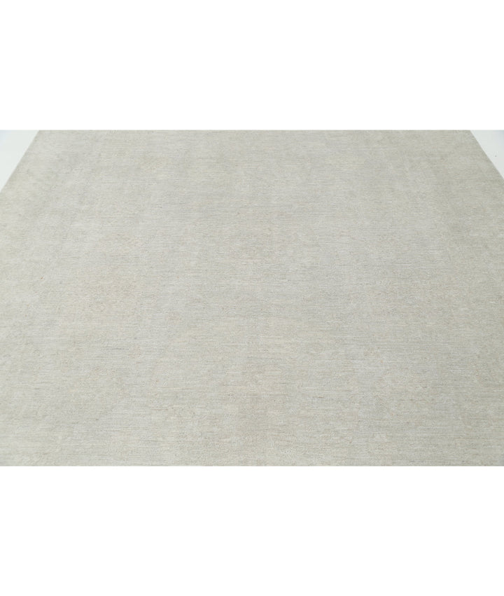 Hand Knotted Oushak Wool Rug 8' 9" x 11' 1" - No. AT44564