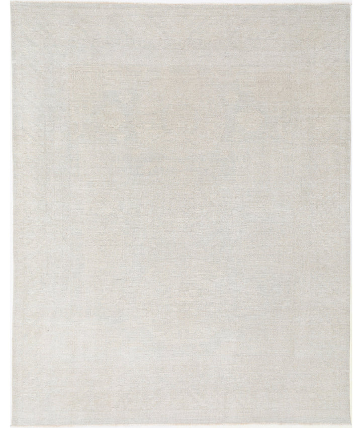 Hand Knotted Oushak Wool Rug 8' 9" x 11' 1" - No. AT44564