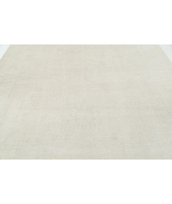 Hand Knotted Oushak Wool Rug 9' 2" x 11' 9" - No. AT88134