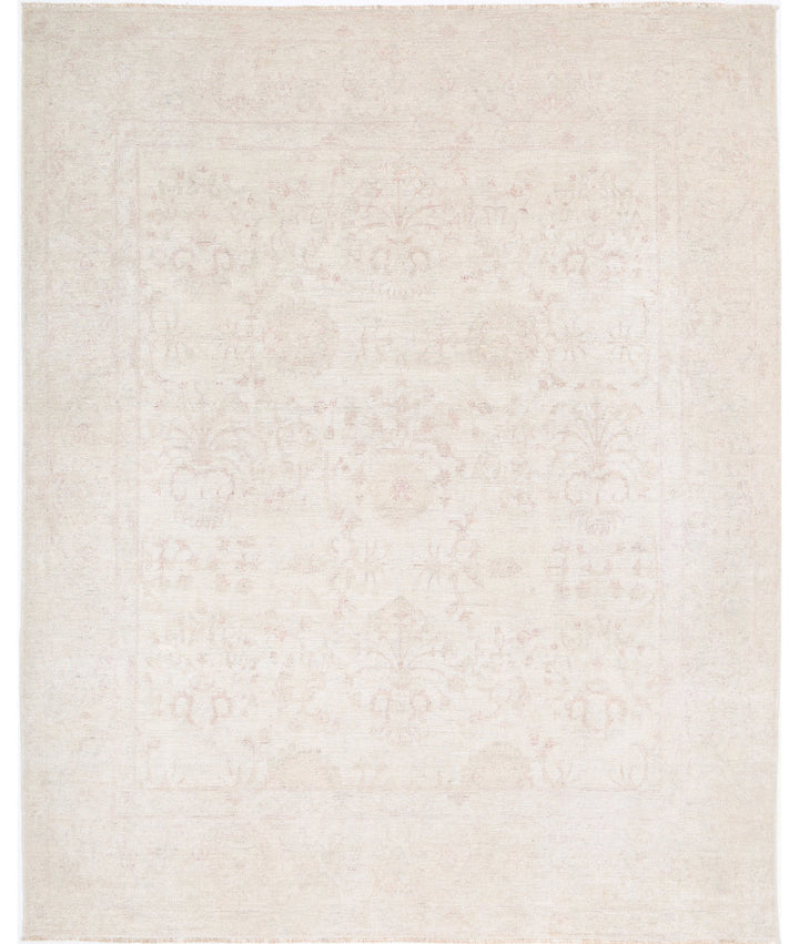 Hand Knotted Oushak Wool Rug 9' 0" x 12' 7" - No. AT51686