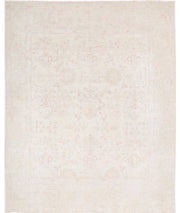 Hand Knotted Oushak Wool Rug 9' 0" x 12' 7" - No. AT51686