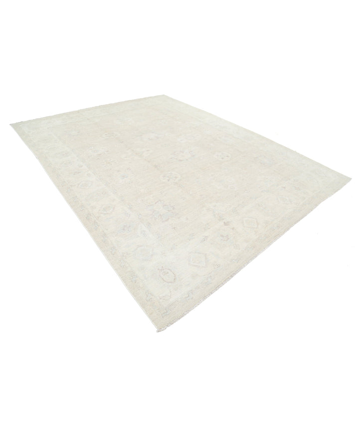 Hand Knotted Oushak Wool Rug 8' 8" x 11' 1" - No. AT34104