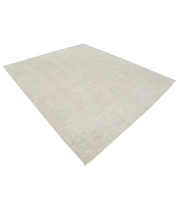 Hand Knotted Oushak Wool Rug 8' 2" x 9' 10" - No. AT40435