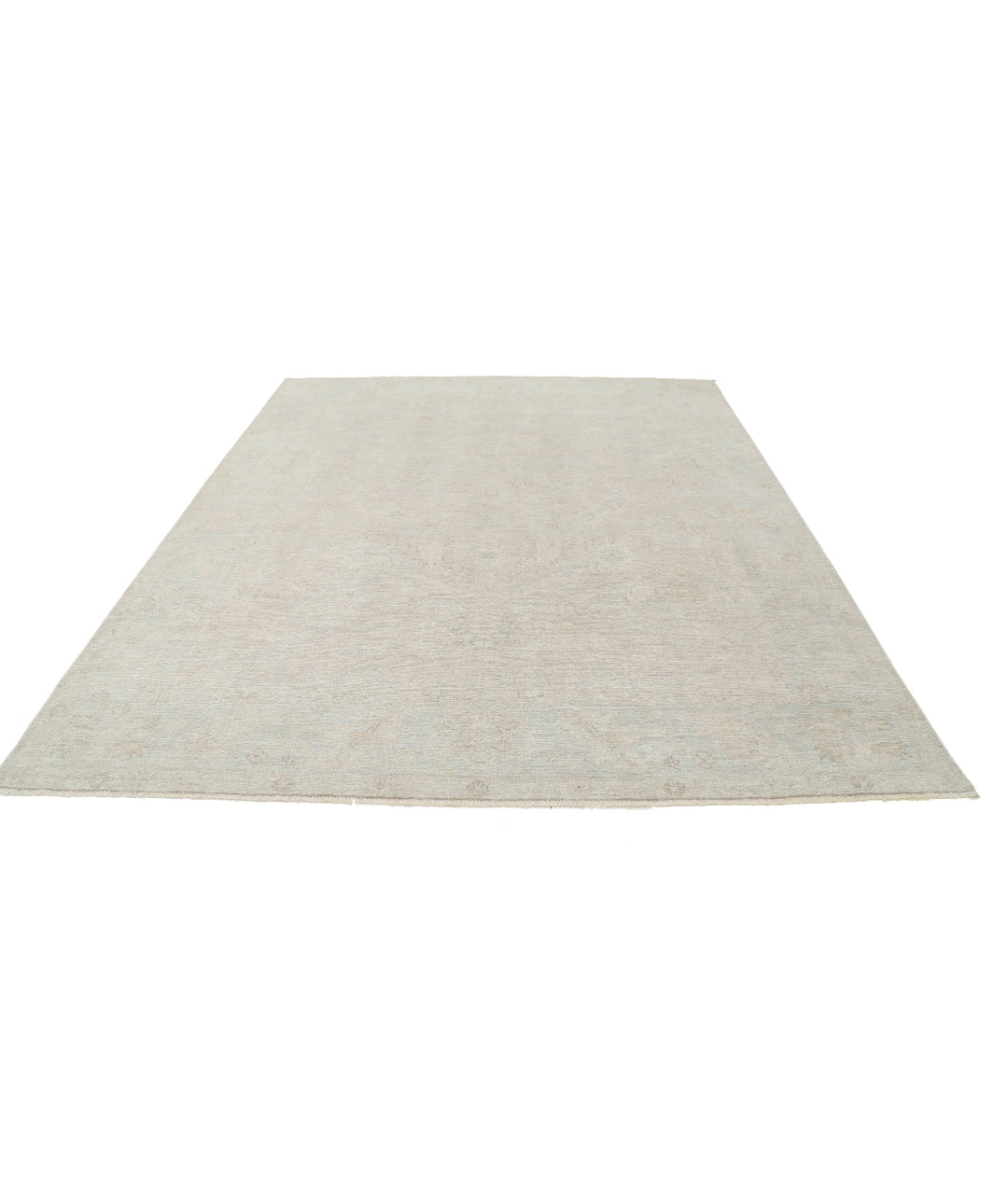 Hand Knotted Oushak Wool Rug 8' 2" x 9' 10" - No. AT40435