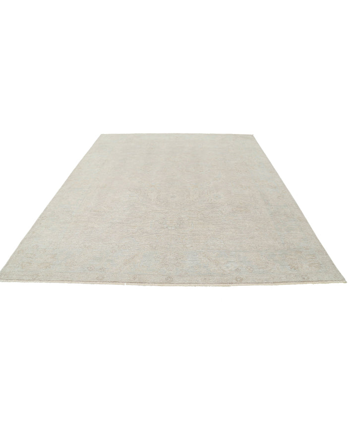 Hand Knotted Oushak Wool Rug 8' 2" x 9' 10" - No. AT40435
