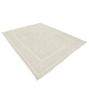 Hand Knotted Oushak Wool Rug 7' 10" x 9' 8" - No. AT14747
